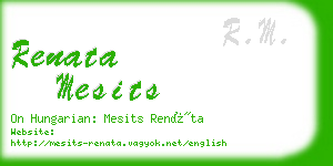 renata mesits business card